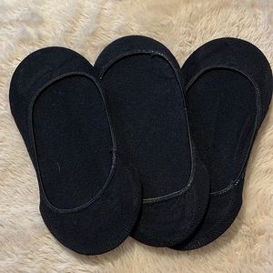 NWT Set of 3 Pair Black Ballet Socks